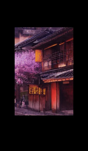 [LINE着せ替え] 和の夜桜#DY38。の画像1