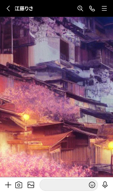 [LINE着せ替え] 和の夜桜#DY37。の画像2