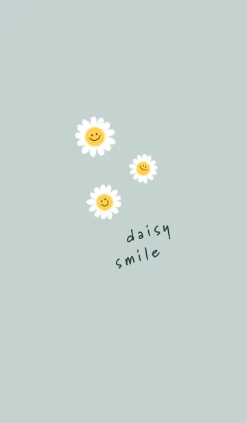 [LINE着せ替え] デイジースマイル❁bluegreen05_1の画像1