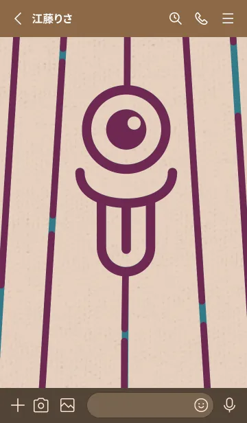 [LINE着せ替え] カラ傘オバケ KabeMon妖艶01版の画像2