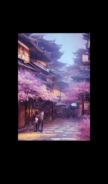 [LINE着せ替え] 和の夜桜#DY35。の画像1