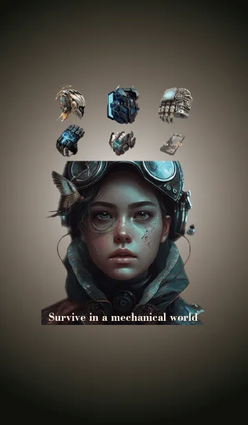 [LINE着せ替え] Survive in the mechanical worldの画像1