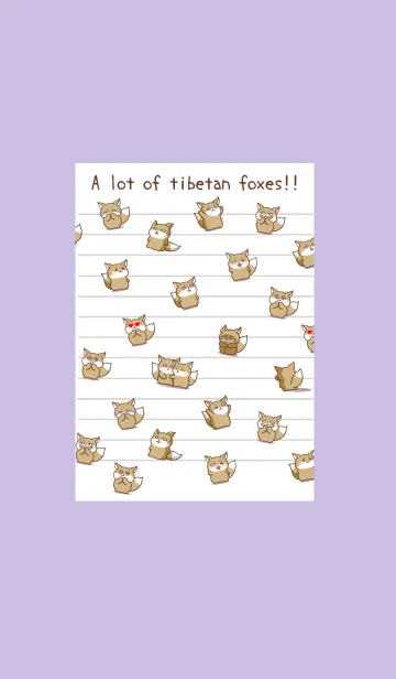 [LINE着せ替え] チベスナノート/くすみパープルの画像1