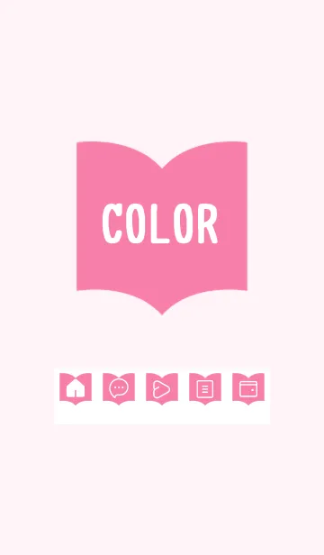 [LINE着せ替え] pink color Q21の画像1