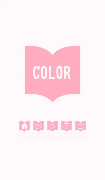 [LINE着せ替え] pink color Q24の画像1
