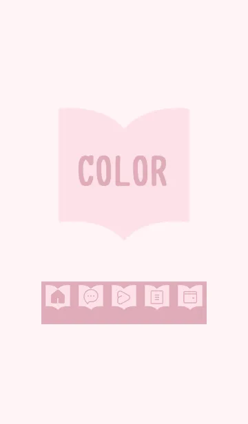 [LINE着せ替え] pink color Q25の画像1