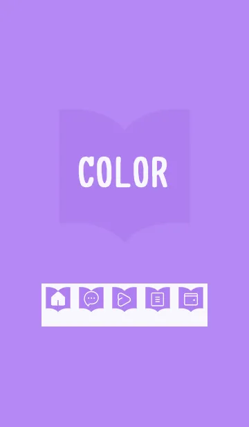 [LINE着せ替え] purple color Q21の画像1
