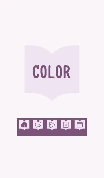 [LINE着せ替え] purple color Q23の画像1