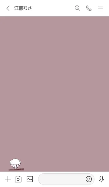 [LINE着せ替え] Simple Food-pink-の画像2