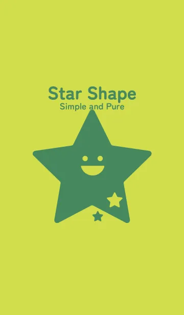 [LINE着せ替え] 星型の着せかえ レタスグリーンの画像1