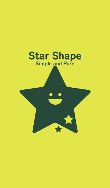 [LINE着せ替え] 星型の着せかえ シャルトルーズイエローの画像1