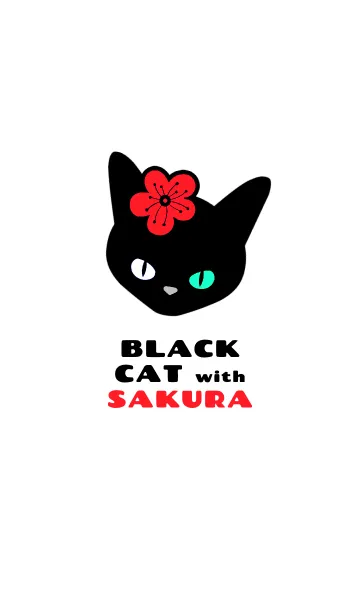 [LINE着せ替え] クロネコとサクラ 31の画像1