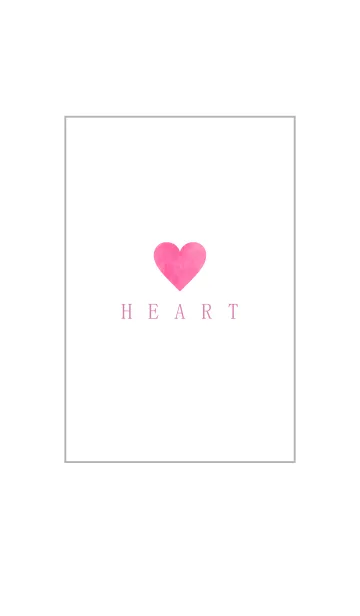 [LINE着せ替え] watercolor pink-HEART 27の画像1