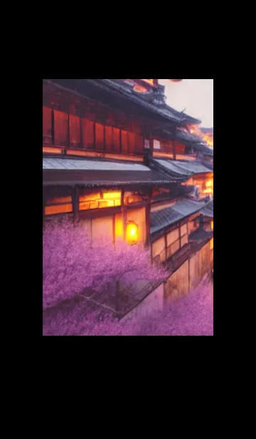 [LINE着せ替え] 和の夜桜#DY11。の画像1
