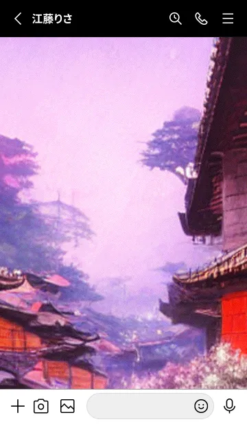 [LINE着せ替え] 和の夜桜#DY013。の画像2