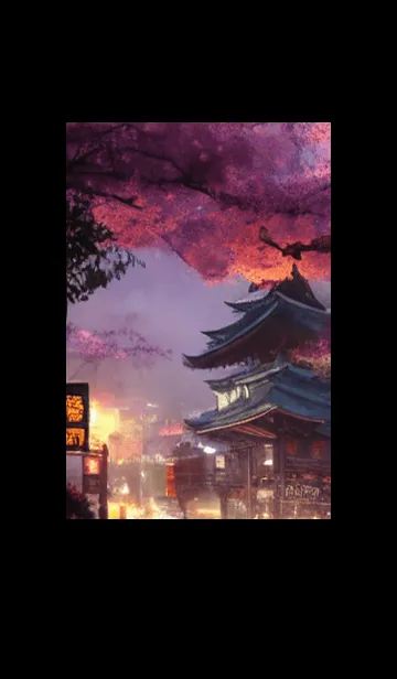 [LINE着せ替え] 和の夜桜#DZ019。の画像1