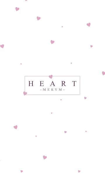[LINE着せ替え] HEART PINK-SIMPLE.MEKYM 23の画像1