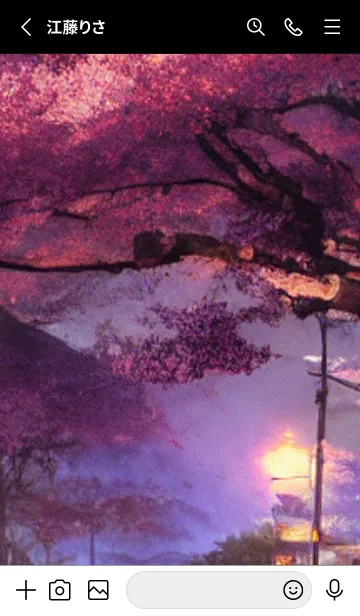 [LINE着せ替え] 和の夜桜#DZ015。の画像2