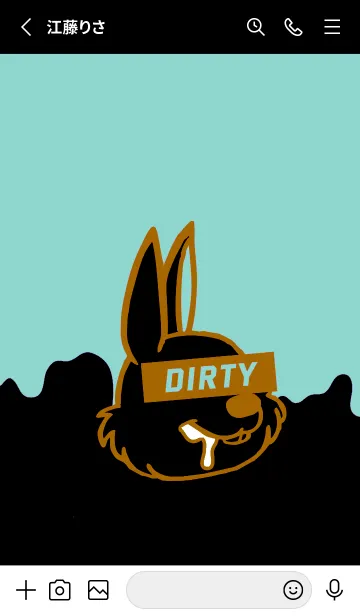 [LINE着せ替え] ダーティ ラビット 171の画像2