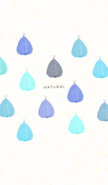 [LINE着せ替え] 葉っぱ 青色系8の画像1