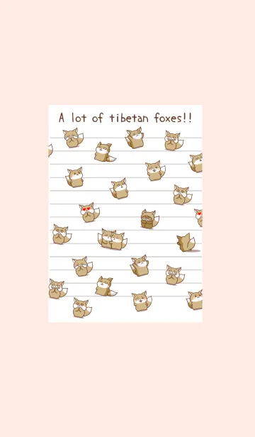 [LINE着せ替え] チベスナノート/ライトピンクの画像1