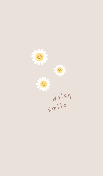 [LINE着せ替え] デイジースマイル❁pinkbrown08_1の画像1