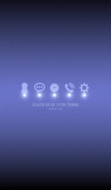 [LINE着せ替え] SLATE BLUE ICON THEME -MEKYM-の画像1