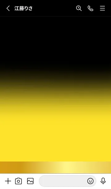 [LINE着せ替え] Butter Yellow Gold Black Theme (JP)の画像2