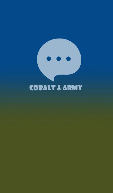 [LINE着せ替え] Cobalt Blue & Army Green V5 (JP)の画像1