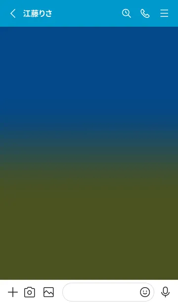 [LINE着せ替え] Cobalt Blue & Army Green V5 (JP)の画像2