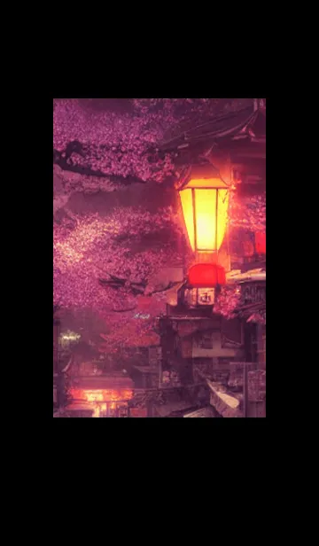 [LINE着せ替え] 和の夜桜#DaA013。の画像1