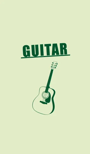 [LINE着せ替え] GUITAR COLOR  ティーグリーンの画像1