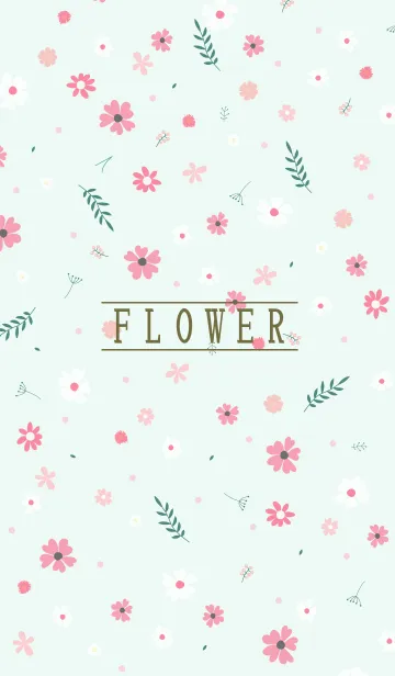[LINE着せ替え] MANY FLOWERS GREEN 89の画像1