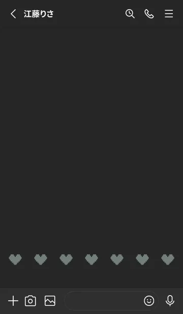 [LINE着せ替え] ミニドット絵ハート(くすみ4-08)の画像2