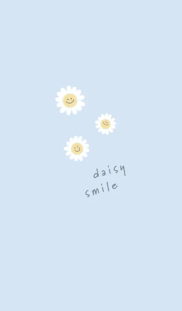 [LINE着せ替え] デイジースマイル❁blue12_1の画像1
