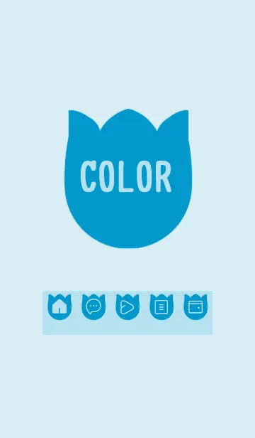 [LINE着せ替え] blue color R22の画像1