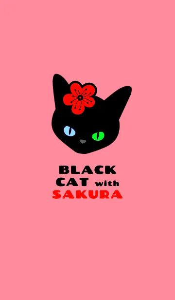 [LINE着せ替え] クロネコとサクラ 32の画像1