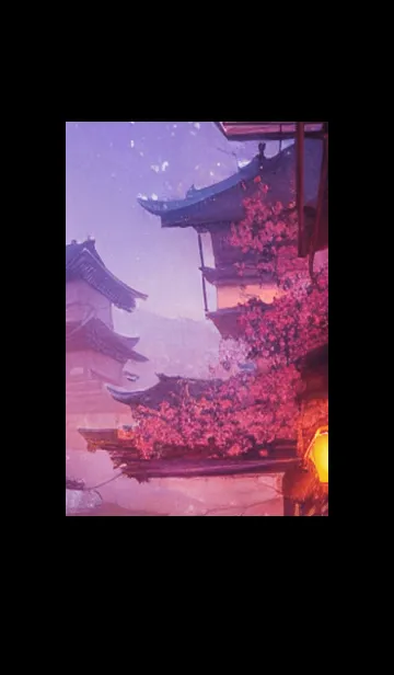 [LINE着せ替え] 和の夜桜#DaA07。の画像1