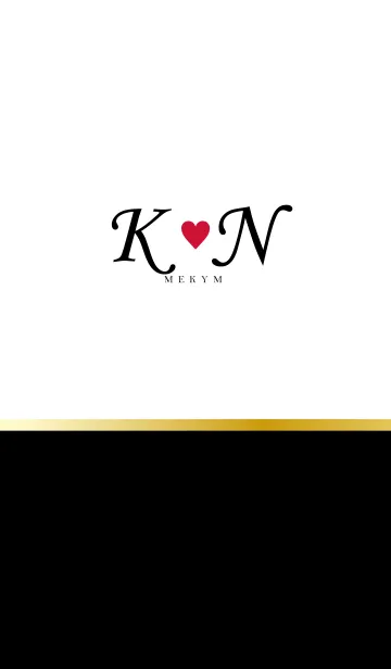 LOVE INITIAL-K&N イニシャルのLINE着せ替え