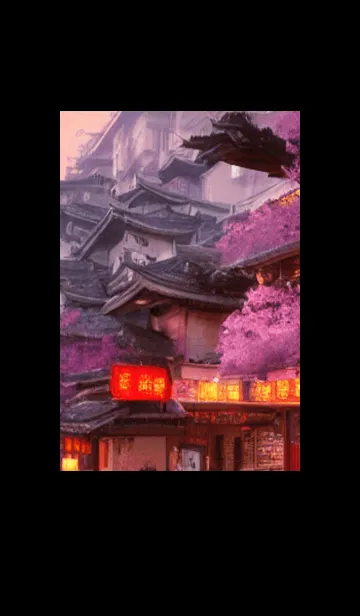 [LINE着せ替え] 和の夜桜#DaA06。の画像1