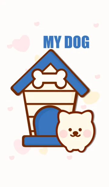 [LINE着せ替え] Happy dog houseの画像1