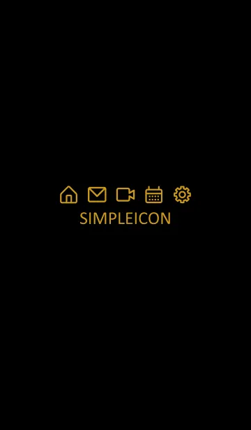 [LINE着せ替え] SIMPLE ICON -BLACK- 35の画像1