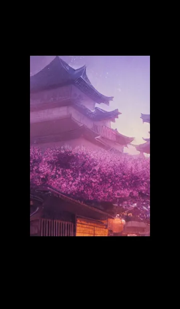 [LINE着せ替え] 和の夜桜#DaA04。の画像1