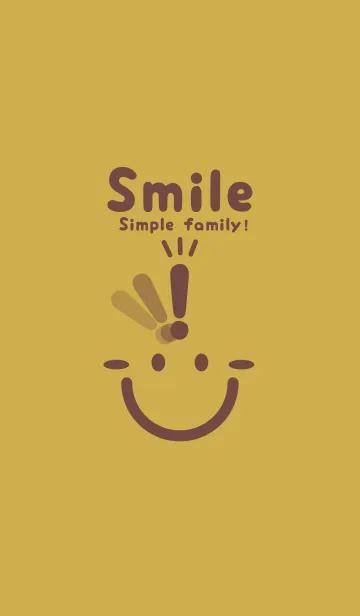 [LINE着せ替え] スマイル＆ヒラメキ 芥子色の画像1