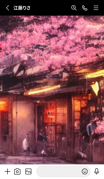 [LINE着せ替え] 和の夜桜#DZ030。の画像2