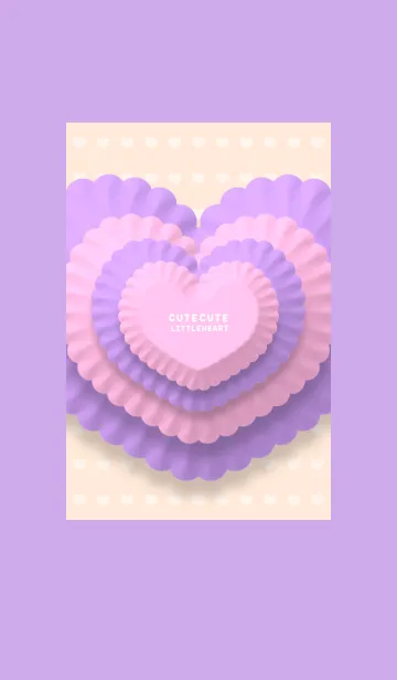 [LINE着せ替え] Cute Cute Little Heart Theme JPN 4の画像1