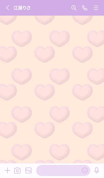 [LINE着せ替え] Cute Cute Little Heart Theme JPN 4の画像2