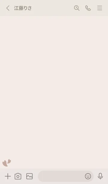 [LINE着せ替え] 桜15<ブラウン>の画像2