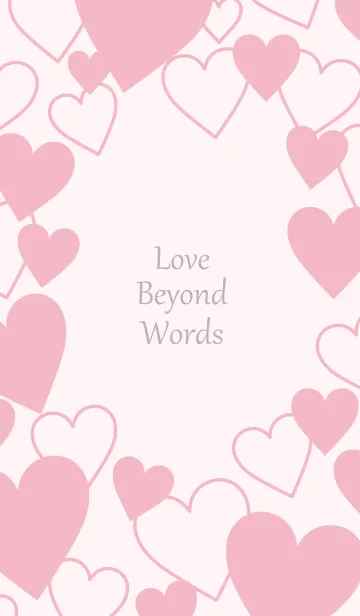 Love beyond words-PINK 8の着せ替えメイン画像