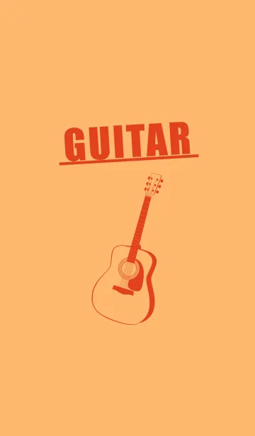 [LINE着せ替え] GUITAR COLOR  サンオレンジの画像1